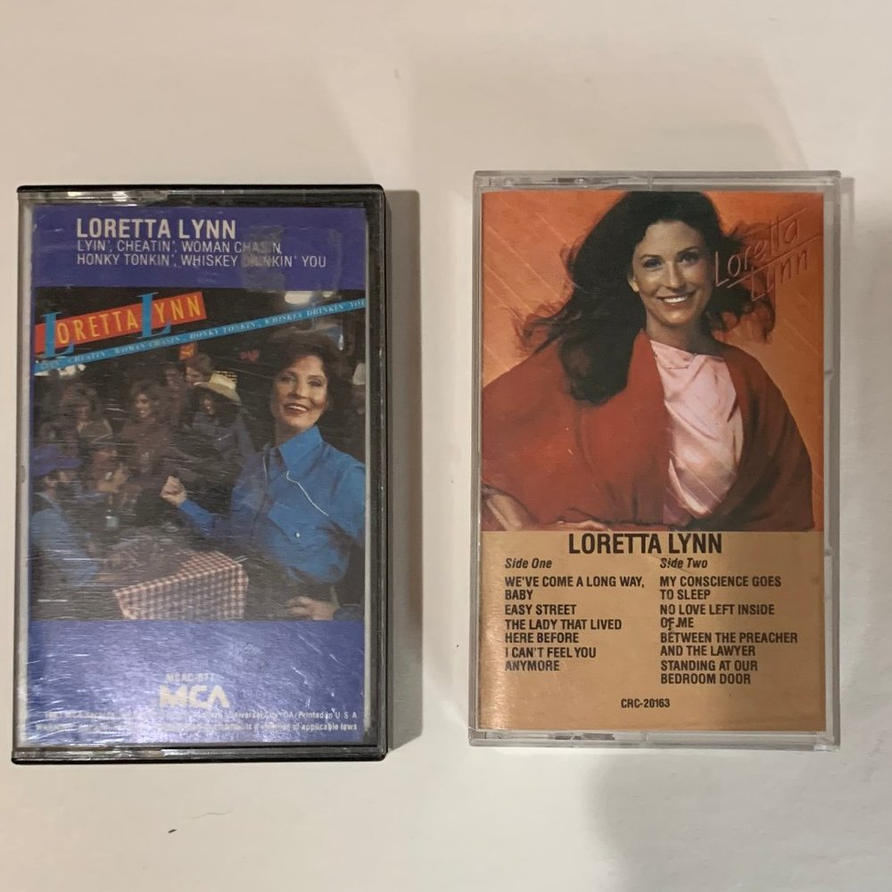 Rare 2 Loretta Lynn Cassette Tapes
